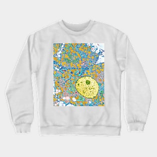 Liver cells, TEM (P530/0191) Crewneck Sweatshirt